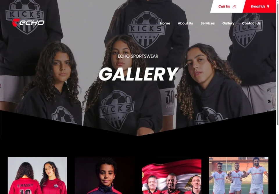Collection gallery page — real screen